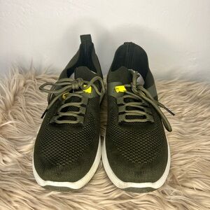 Ecko Unlimited Olive and Yellow Men's Sneakers